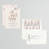 "Sparkling Champagne Tower" - Bridal Shower Invitations in Petal by Jackie Crawford - Assembled
