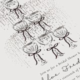 "Sparkling Champagne Tower" - Bridal Shower Invitations in Noir by Jackie Crawford - Detail