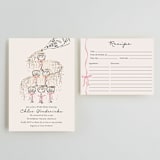 "Sparkling Champagne Tower" - Bridal Shower Invitations in Petal by Jackie Crawford - Matching Enclosure Card