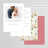 "Timeless Blooms" - Bridal Shower Invitations in Peony by Susan Moyal - Back of Card Options