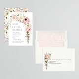 "Timeless Blooms" - Bridal Shower Invitations in Peony by Susan Moyal - Assembled