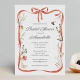 "Fleur" - Bridal Shower Invitations in Verona Sunset by Sarah Knight - Front
