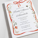 "Fleur" - Bridal Shower Invitations in Verona Sunset by Sarah Knight - Detail