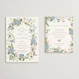 "Garden Love" - Bridal Shower Invitations in Periwinkle by Susan Moyal - Matching Enclosure Card