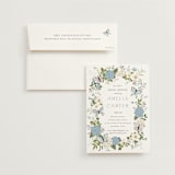 "Garden Love" - Bridal Shower Invitations in Periwinkle by Susan Moyal - Invitation with Envelope