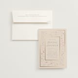 "Floral Wisp" - Bridal Shower Invitations in Ivory by Angela Thompson - Invitation with Envelope