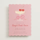 "Mon Cheri" - Bridal Shower Invitations in Cherry Blossom by Jenna Holcomb - Front
