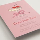 "Mon Cheri" - Bridal Shower Invitations in Cherry Blossom by Jenna Holcomb - Detail