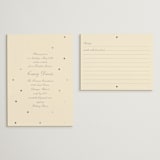 "Pearls" - Bridal Shower Invitations in Cream by Baumbirdy - Matching Enclosure Card