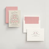 "Sparkling Wedding Cake" - Bridal Shower Invitations in Peony by Jackie Crawford - Assembled