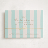 "Macaron Box" - Bridal Shower Invitations in Aquamarine by Leia Matt - Front