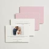 "Macaron Box" - Bridal Shower Invitations in Rose by Leia Matt - Back of Card Options