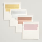 "Macaron Box" - Bridal Shower Invitations in Rose by Leia Matt - Envelope Liner Options