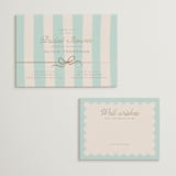 "Macaron Box" - Bridal Shower Invitations in Aquamarine by Leia Matt - Matching Enclosure Card