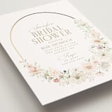 "Gorgeous" - Bridal Shower Invitations in Blushing by Itsy Belle Studio - Detail