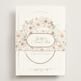 "Gorgeous" - Bridal Shower Invitations in Blushing by Itsy Belle Studio - Assembled with Belly Band