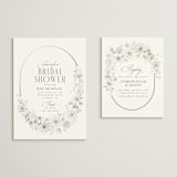 "Gorgeous" - Bridal Shower Invitations in Bluebell by Itsy Belle Studio - Matching Enclosure Card