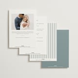 "Ribbon Wreath" - Bridal Shower Invitations in Bluebell by Leah Bisch - Back of Card Options