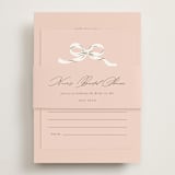 "Sweetheart" - Bridal Shower Invitations in Blush by Paper Raven Co. - Assembled with Belly Band