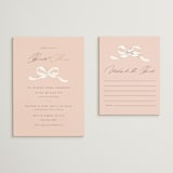 "Sweetheart" - Bridal Shower Invitations in Blush by Paper Raven Co. - Matching Enclosure Card
