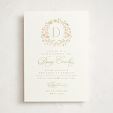 "garden monogram" - Bridal Shower Invitations in Leaf by Kristie Kern - Front