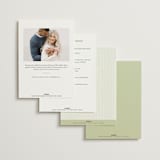 "garden monogram" - Bridal Shower Invitations in Leaf by Kristie Kern - Back of Card Options