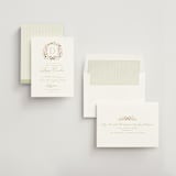 "garden monogram" - Bridal Shower Invitations in Leaf by Kristie Kern - Assembled