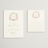 "garden monogram" - Bridal Shower Invitations in Leaf by Kristie Kern - Matching Enclosure Card