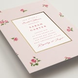 "Romantic Roses" - Bridal Shower Invitations in Blush by Teju Reval - Detail