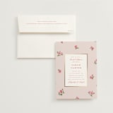 "Romantic Roses" - Bridal Shower Invitations in Blush by Teju Reval - Invitation with Envelope