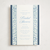 "Blue" - Bridal Shower Invitations in Cobalt by Gwen Bedat - Front
