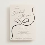"Bow" - Bridal Shower Invitations in Tuxedo by Corinne Malesic - Front