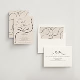 "Bow" - Bridal Shower Invitations in Tuxedo by Corinne Malesic - Assembled