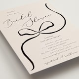"Bow" - Bridal Shower Invitations in Tuxedo by Corinne Malesic - Detail