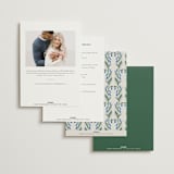 "Book Cover" - Bridal Shower Invitations in Evergreen by Petra Kern - Back of Card Options