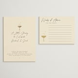 "A Little Shindig" - Bridal Shower Invitations in Champagne by mo kelley - Matching Enclosure Card