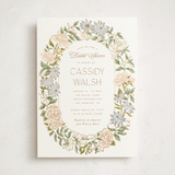 "Oval Wreath" - Bridal Shower Invitations in Neopolitan by Leah Bisch - Front