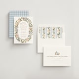 "Oval Wreath" - Bridal Shower Invitations in Neopolitan by Leah Bisch - Assembled