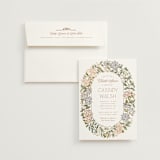 "Oval Wreath" - Bridal Shower Invitations in Neopolitan by Leah Bisch - Invitation with Envelope