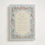 "festive garland" - Bridal Shower Invitations in Frost by Rebecca Durflinger - Front