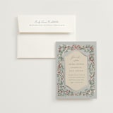 "festive garland" - Bridal Shower Invitations in Frost by Rebecca Durflinger - Invitation with Envelope