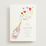 "Celebrate" - Bridal Shower Invitations in Petal by Baumbirdy - Front