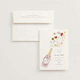 "Celebrate" - Bridal Shower Invitations in Petal by Baumbirdy - Invitation with Envelope