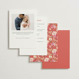 "Prosecco & Petals" - Bridal Shower Invitations in Valentine by Itsy Belle Studio - Back of Card Options