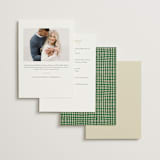 "Flowers and Ribbon" - Bridal Shower Invitations in Sugar by Leah Bisch - Back of Card Options