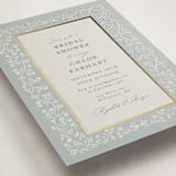"Floral Romance" - Bridal Shower Invitations in Something Blue by Gwen Bedat - Detail