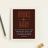"Baby Brewing" - Baby Shower Insert Cards in Grain by Erica Krystek - Front