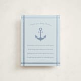 "Ahoy" - Baby Shower Insert Cards in Sea by Brynne Foster - Front