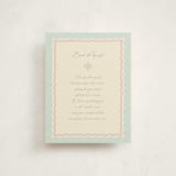 "Precious" - Baby Shower Insert Cards in Mint by Tina Faselli - Front