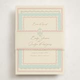"Precious" - Baby Shower Insert Cards in Mint by Tina Faselli - With Bellyband